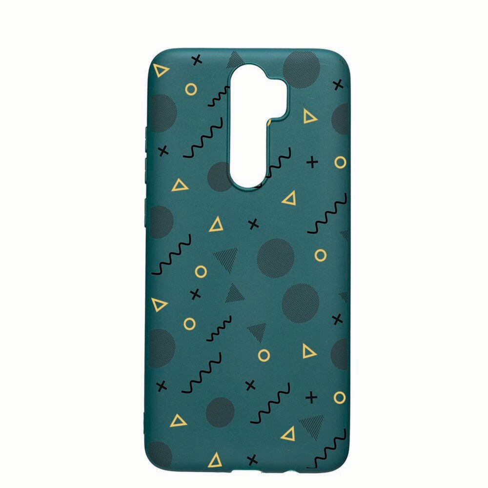 Husa Xiaomi Redmi Note 8 Pro, Abstract, rezistenta la uzura, anti-alunecare, din silicon Premium, ForestGreen, FG74