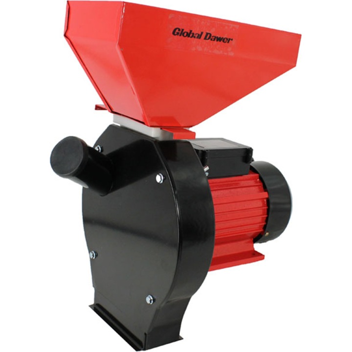 Moara Dawer cuva mica, 3,5KW, 2850 Rpm, 20 ciocanele, negru cu rosu, 200kg/h