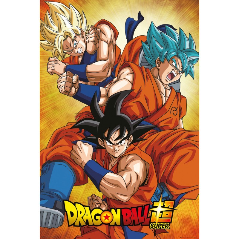 Poster Dragon Ball Goku 61x91.5cm, Negru