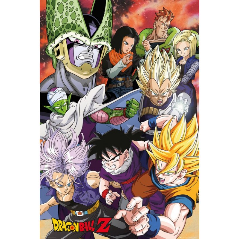 Poster Dragon Ball Cell Saga 61x91.5cm, Negru