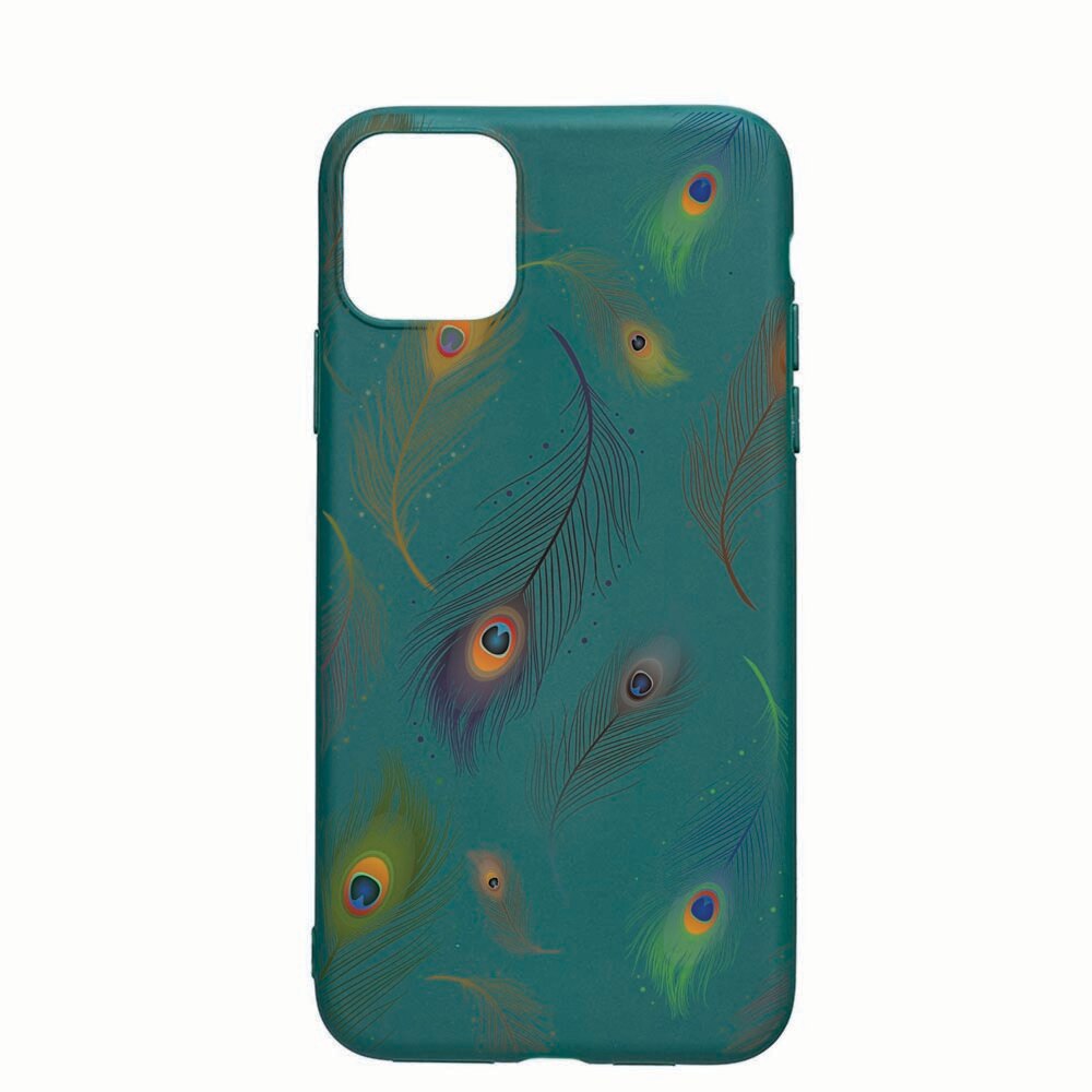 Husa Apple iPhone 11 Pro Max, Peacock, rezistenta la uzura, anti-alunecare, din silicon Premium, ForestGreen, FG152