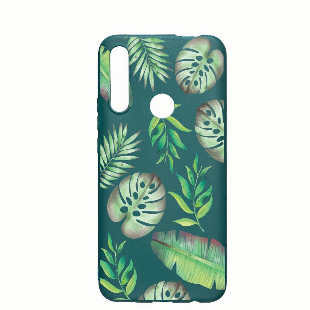 Husa Huawei P Smart Z, Tropical, rezistenta la uzura, anti-alunecare, din silicon Premium, ForestGreen, FG150