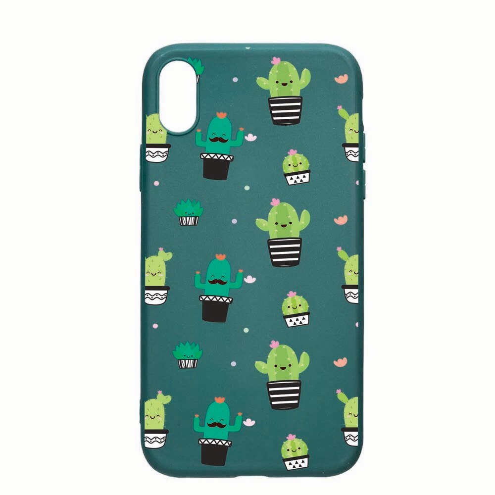 Husa Samsung Galaxy A10, Cactus, rezistenta la uzura, anti-alunecare, din silicon Premium, ForestGreen, FG165