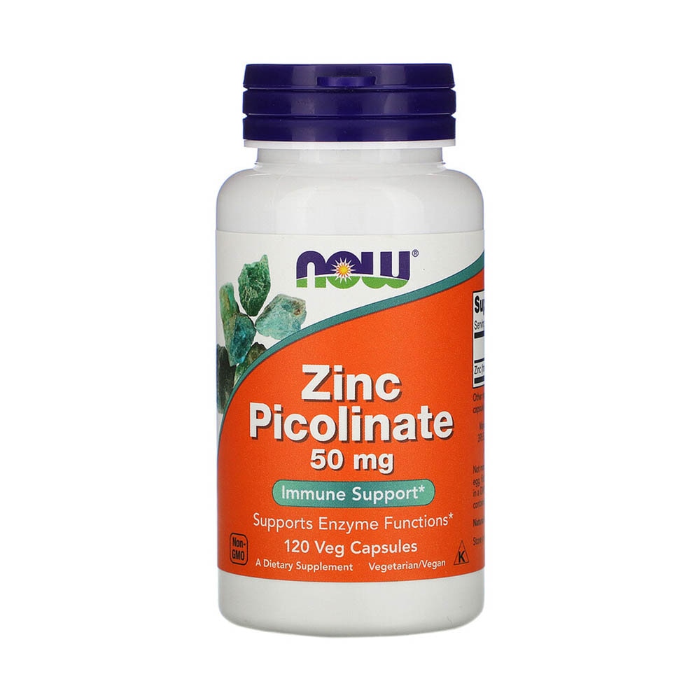 Zinc Picolinate, 50mg, Now Foods, 120 capsule eMAG.ro