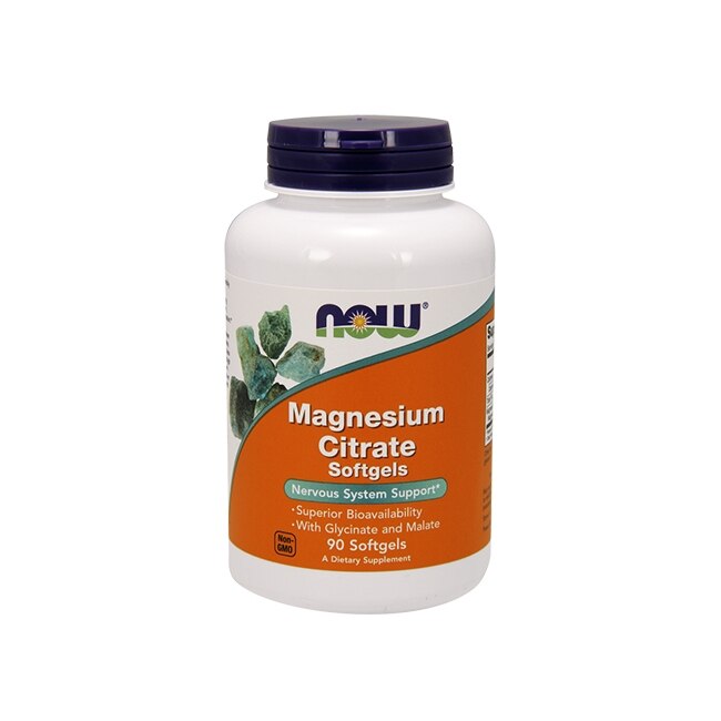 Supliment alimentar Now Foods, Citrat de magneziu, 90 capsule