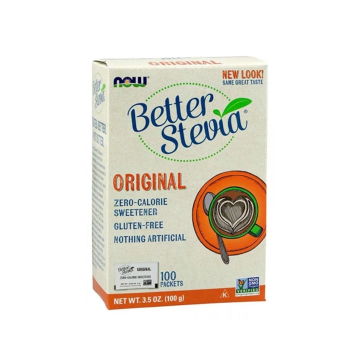 Хранителна добавка, Now Foods, екстракт от стевия, 100 грама