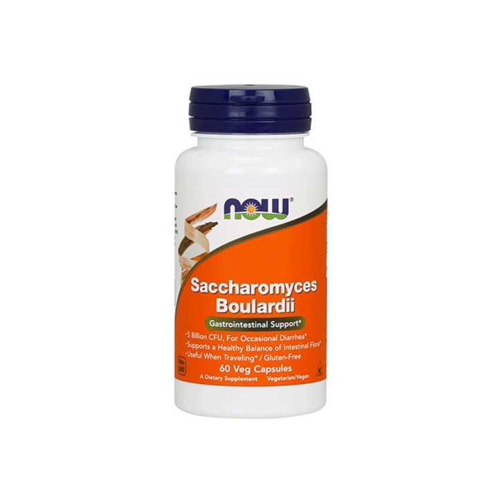 Хранителна добавка, Now Foods, Saccharomyces Boulardii, 60 капсули