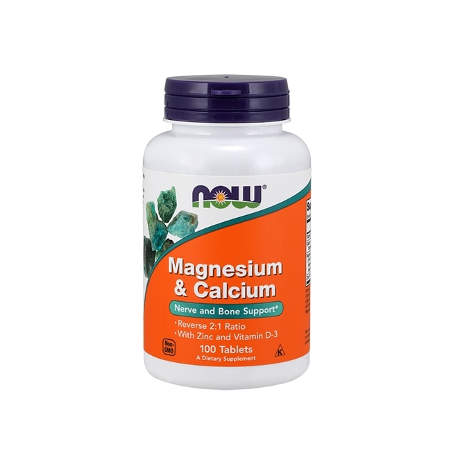Supliment alimentar, Now Foods, calcium magnesium, 100 capsule