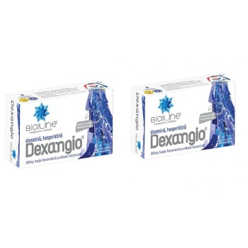Set Circulatie Venoasa Adecvata, Dexangio, Supliment Alimentar ce Contribuie la Restabilirirea si Mentinerea Tonusului Normal al Peretilor Vasculari, 2x60 comprimate Set Circulatie Venoasa Adecvata, Dexangio, Supliment Alimentar ce Contribuie la Restabilirirea si Mentinerea Tonusului Normal al Peretilor Vasculari, 2x60 comprimate