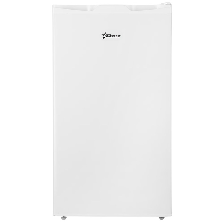 STARCREST SF-85WH-E egyajtós hűtőszekrény, E energiaosztály, 85L űrtartalom, belső világítás, jégrekesz, magasság 82 cm, fehér