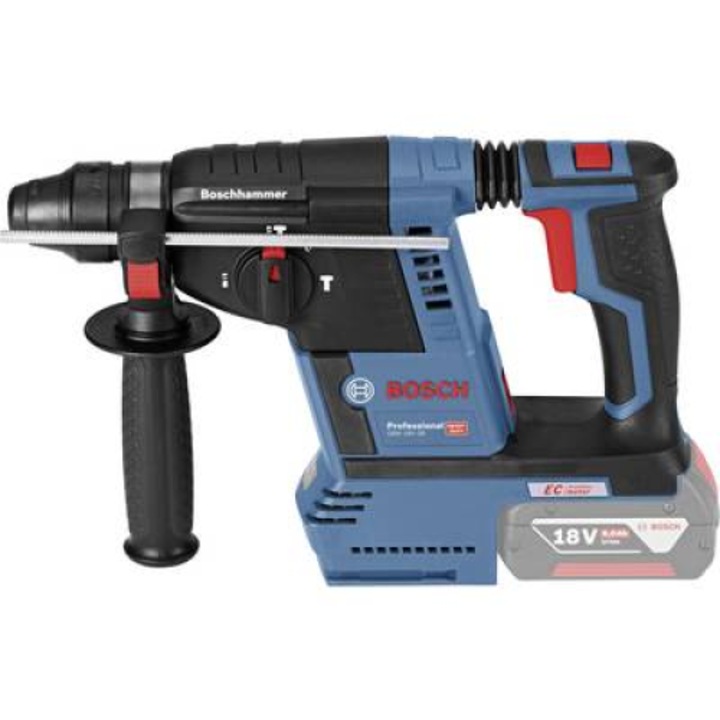 Bosch Professional GBH 18V-26 SDS-Plus-Akkus fúrókalapács 18 V Lítiumion Akku nélkül, Hordtáskával (0611909001)