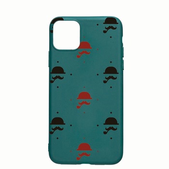 Husa Apple iPhone 11 Pro Max, Mustache, rezistenta la uzura, anti-alunecare, din silicon Premium, ForestGreen, FG180 Husa Apple iPhone 11 Pro Max, Mustache, rezistenta la uzura, anti-alunecare, din silicon Premium, ForestGreen, FG180