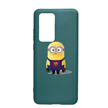 Husa Huawei P40 Pro, Minion Football, rezistenta la uzura, anti-alunecare, din silicon Premium, ForestGreen, FG212 Husa Huawei P40 Pro, Minion Football, rezistenta la uzura, anti-alunecare, din silicon Premium, ForestGreen, FG212