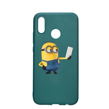 Husa Samsung Galaxy A20e, Minion Selfie, rezistenta la uzura, anti-alunecare, din silicon Premium, ForestGreen, FG211 Husa Samsung Galaxy A20e, Minion Selfie, rezistenta la uzura, anti-alunecare, din silicon Premium, ForestGreen, FG211