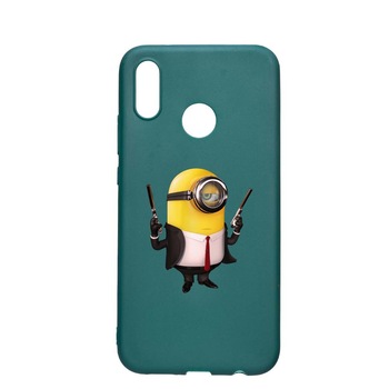Husa Huawei P20 Lite, Minion Hitman, rezistenta la uzura, anti-alunecare, din silicon Premium, ForestGreen, FG214 Husa Huawei P20 Lite, Minion Hitman, rezistenta la uzura, anti-alunecare, din silicon Premium, ForestGreen, FG214