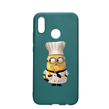 Husa Samsung Galaxy A70, Minion Chef, rezistenta la uzura, anti-alunecare, din silicon Premium, ForestGreen, FG215 Husa Samsung Galaxy A70, Minion Chef, rezistenta la uzura, anti-alunecare, din silicon Premium, ForestGreen, FG215
