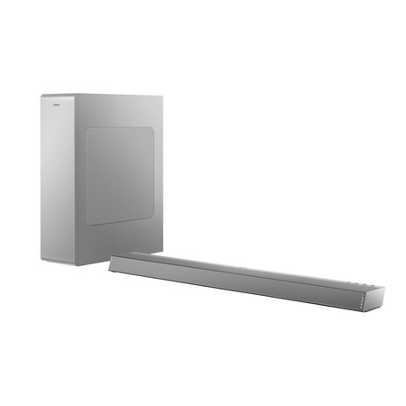 Soundbar Philips TAB6405/10, 2.1, 140W, Subwoofer Wireless, Dolby Audio, Сребрист