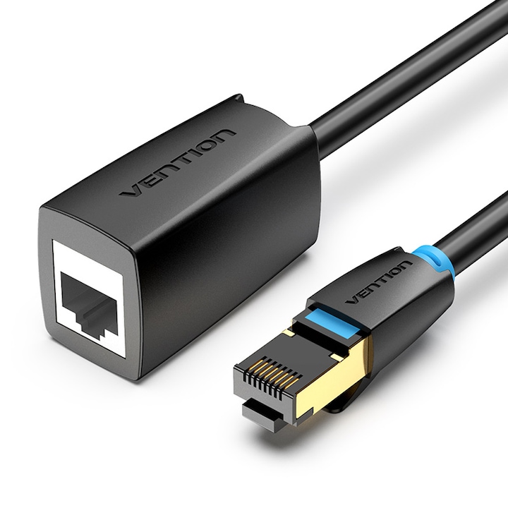 Интернет удължителен кабел CAT 8 - SSTP LAN кабел - 40 GB / s & 2000 MHz, 1,5 метра, Vention