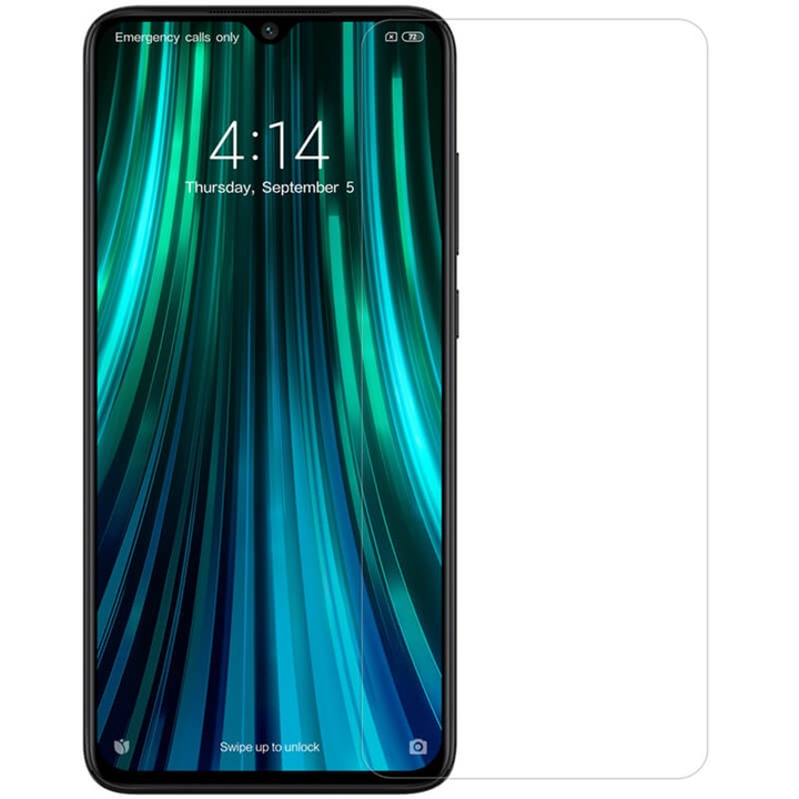 Védőfólia ScreenRegen Xiaomi Redmi Note 8 Pro-val kompatibilis, regenerálható szilikon, prémium, teljes ragasztó, átlátszó