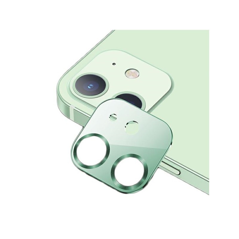 Protectie Camera Usams Metal Si Sticla Securizata Pentru iPhone 12 - Verde