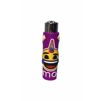 Bricheta Clipper Emoji cu husa protectoare Silicon Purple Unicorn Bricheta Clipper Emoji cu husa protectoare Silicon Purple Unicorn