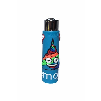 Bricheta Clipper Emoji cu husa protectoare Silicon Blue Rain Unicorn Bricheta Clipper Emoji cu husa protectoare Silicon Blue Rain Unicorn