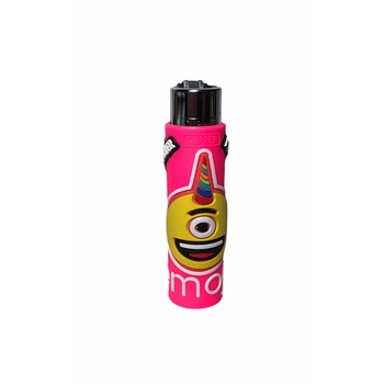 Bricheta Clipper Emoji cu husa protectoare Silicon Pink Face Unicorn Bricheta Clipper Emoji cu husa protectoare Silicon Pink Face Unicorn