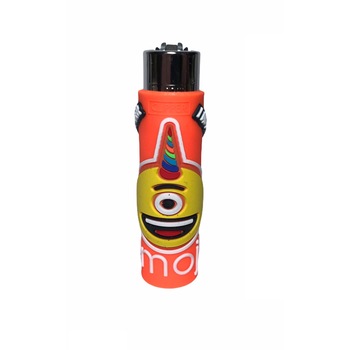 Bricheta Clipper Emoji cu husa protectoare Silicon Orange Unicorn Bricheta Clipper Emoji cu husa protectoare Silicon Orange Unicorn
