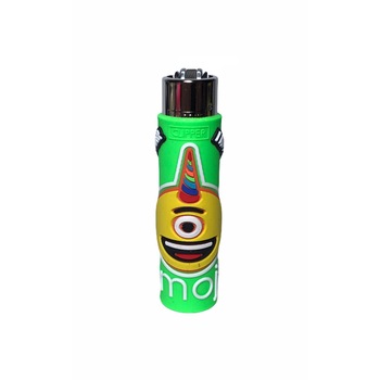 Bricheta Clipper Emoji cu husa protectoare Silicon Green Unicorn Bricheta Clipper Emoji cu husa protectoare Silicon Green Unicorn