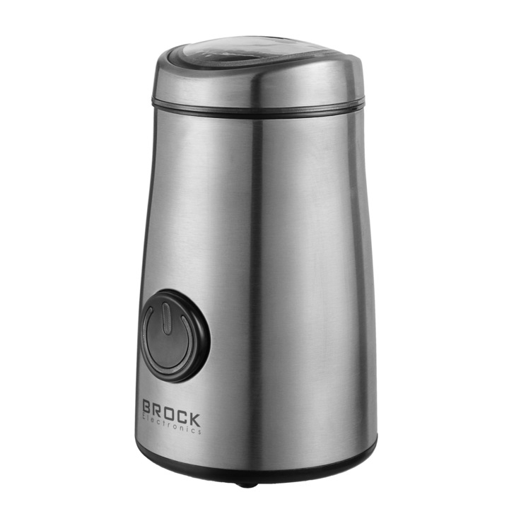 Rasnita de cafea Brock Electronics CG 1050 SS, 150 W, 50 g, Argintiu