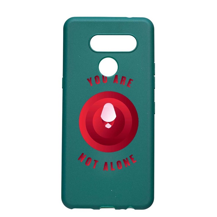 LG K50s The Handmaid's Tale Устойчив на износване противоплъзгащ първокласен силиконов калъф ForestGreen FG284