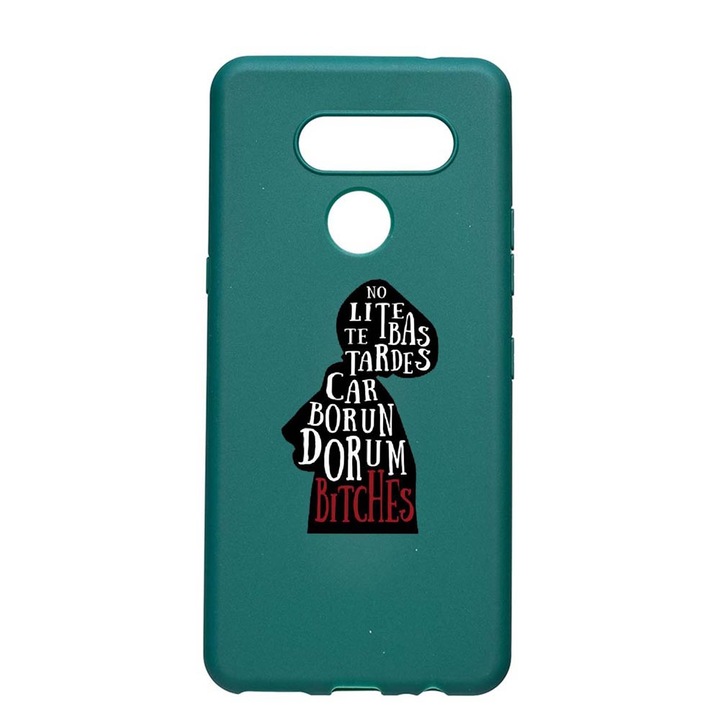 LG K50s The Handmaid's Tale Устойчив на износване противоплъзгащ премиум силиконов калъф ForestGreen FG282