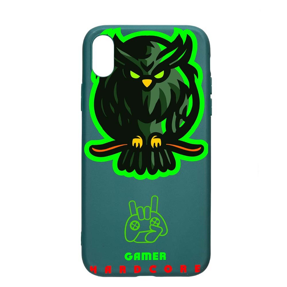 Husa Apple iPhone XR, Gamers, Hardcore, rezistenta la uzura, anti-alunecare, din silicon Premium, ForestGreen, FG288