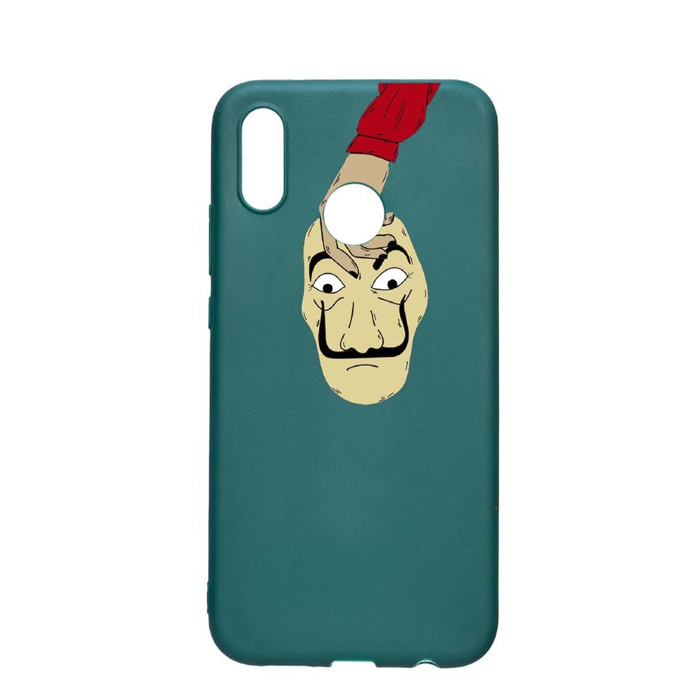 Husa Samsung Galaxy A40, La Casa De Papel, rezistenta la uzura, anti-alunecare, din silicon Premium, ForestGreen, FG295