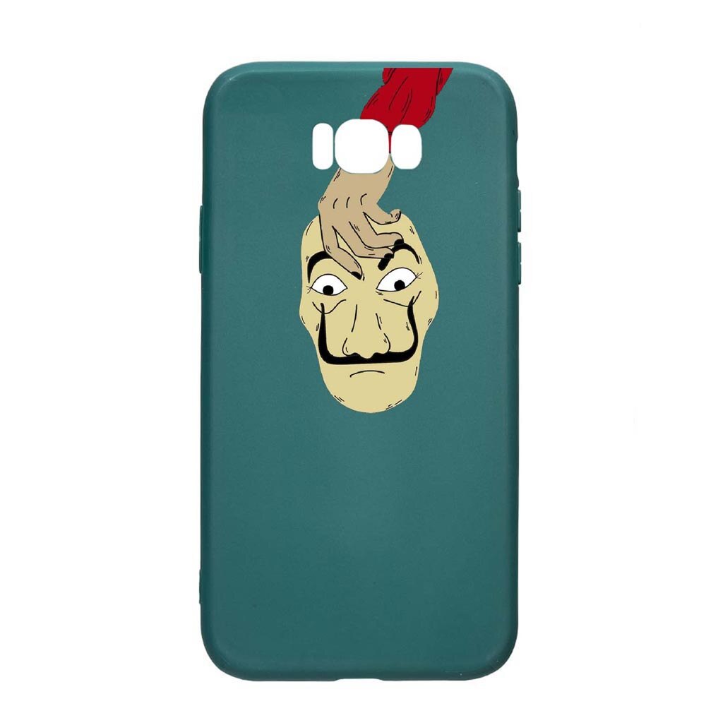 Husa Samsung Galaxy S8, La Casa De Papel, rezistenta la uzura, anti-alunecare, din silicon Premium, ForestGreen, FG295