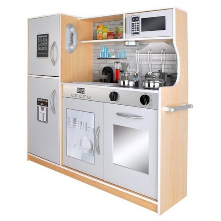IdealStore Fa Konyhai Játék, telefon, hűtőszekrény, sütő, mosogatógép