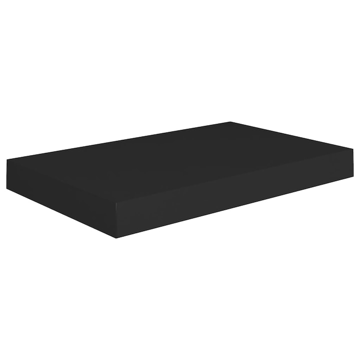 vidaXL fekete MDF lebegő fali polc 40 x 23 x 3,8 cm (323826)