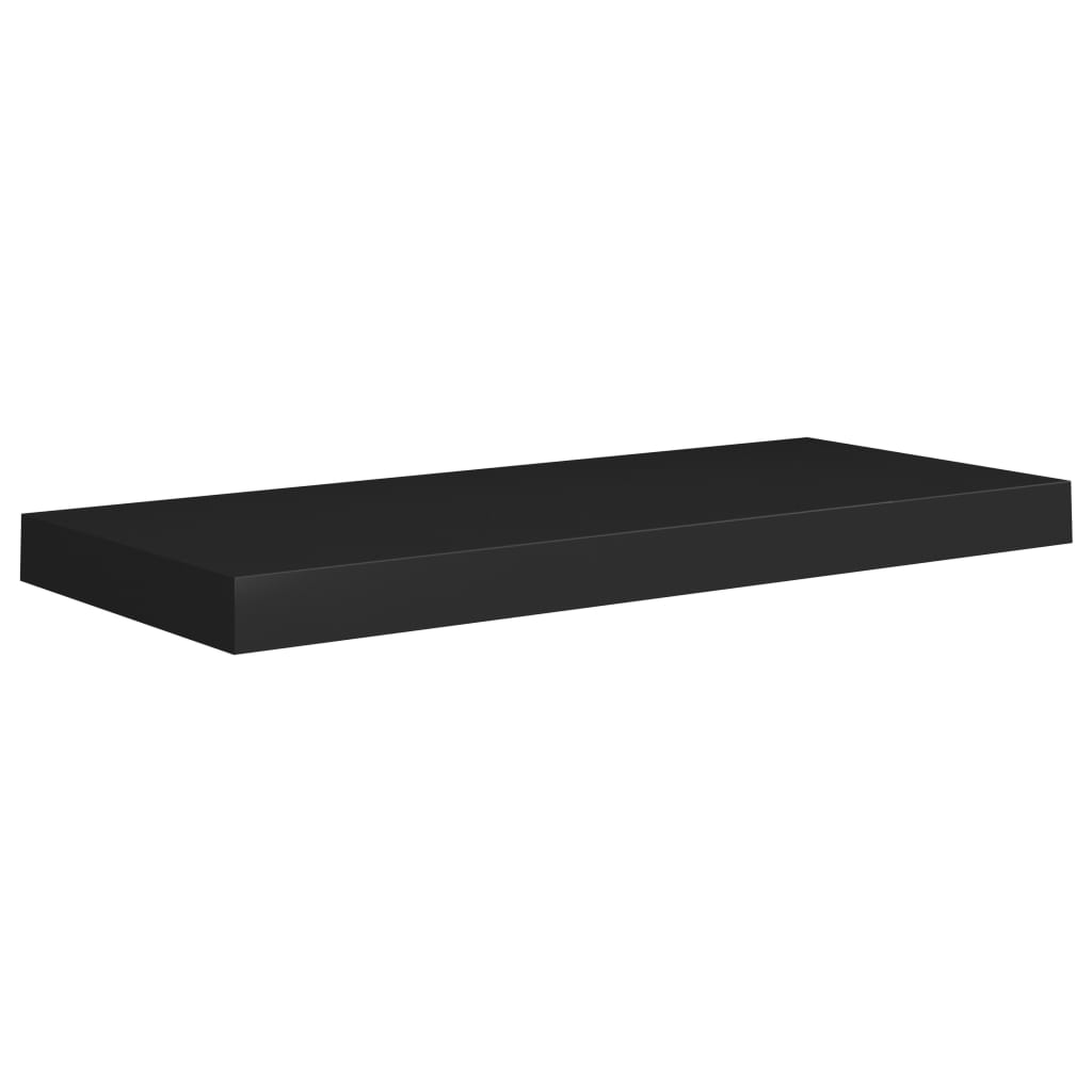 Raft suspendat de perete vidaXL, MDF, 60 x 23.5 x 3.8 cm, Negru