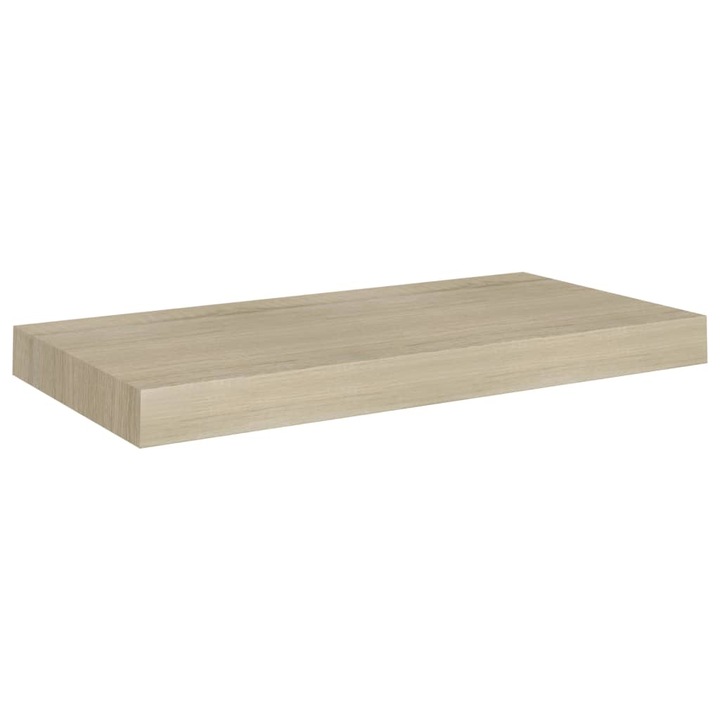 vidaXL tölgyszínű MDF lebegő fali polc 50 x 23 x 3,8 cm 323871