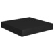 Set rafturi de perete suspendate vidaXL, 2 buc., negru, 23x23,5x3,8 cm, MDF 1.5 kg
