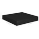Set rafturi de perete suspendate vidaXL, 2 buc., negru, 23x23,5x3,8 cm, MDF 1.5 kg