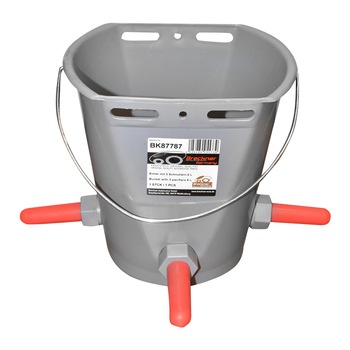 Galeata 8L cu 3 suzete pentru alaptat vitei adapatoare Breckner Germany Galeata 8L cu 3 suzete pentru alaptat vitei adapatoare Breckner Germany