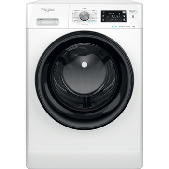Masina de spalat rufe Whirlpool FFB 7238 BV EE, 7 Kg, Clasa A+++, 6th Sense, FreshCare+, Alb Masina de spalat rufe Whirlpool FFB 7238 BV EE, 7 Kg, Clasa A+++, 6th Sense, FreshCare+, Alb