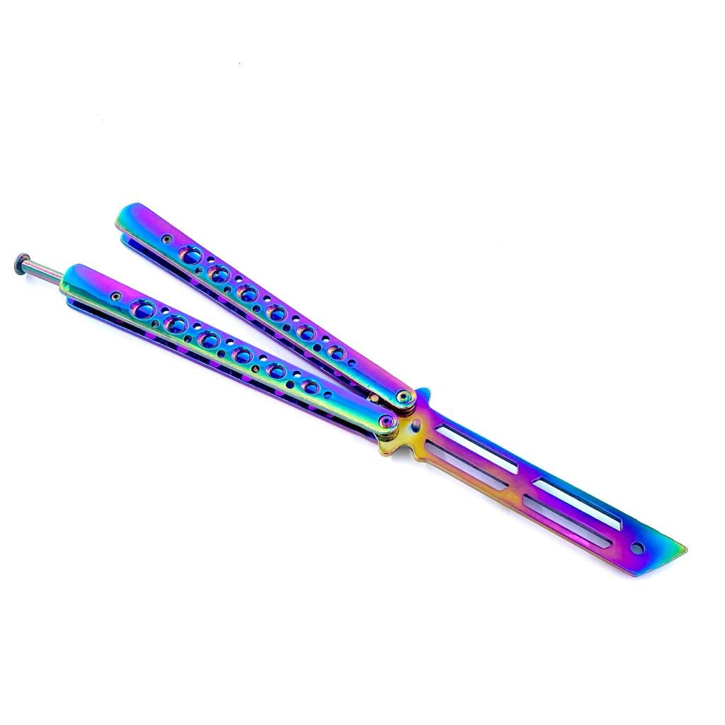Briceag butterfly balisong CS:GO pentru antrenament, fara tais, 23 cm, Katana edition, fade