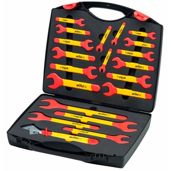 Set chei fixe simple izolate la 1000V, WIHA, 20 piese Set chei fixe simple izolate la 1000V, WIHA, 20 piese