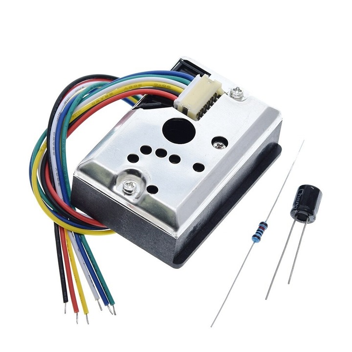 Оптичен сензор за прахови частици Arduino Clone, съвместим с GP2Y1010AU0F