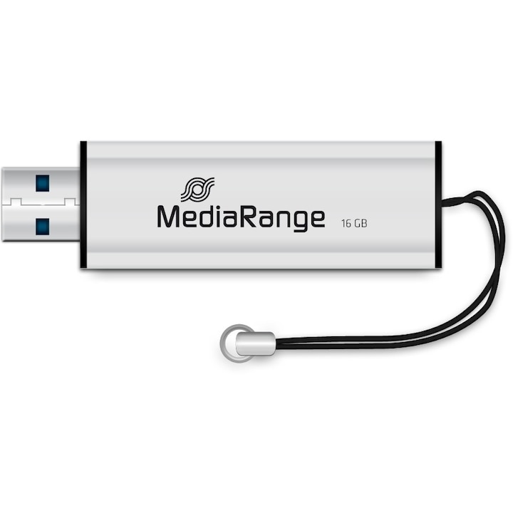 STICK MEDIARANGE MR915 - 16 GB - USB Type-A / Micro-USB - 3.2 Gen - Dia - Schwarz - Silber (MR915)