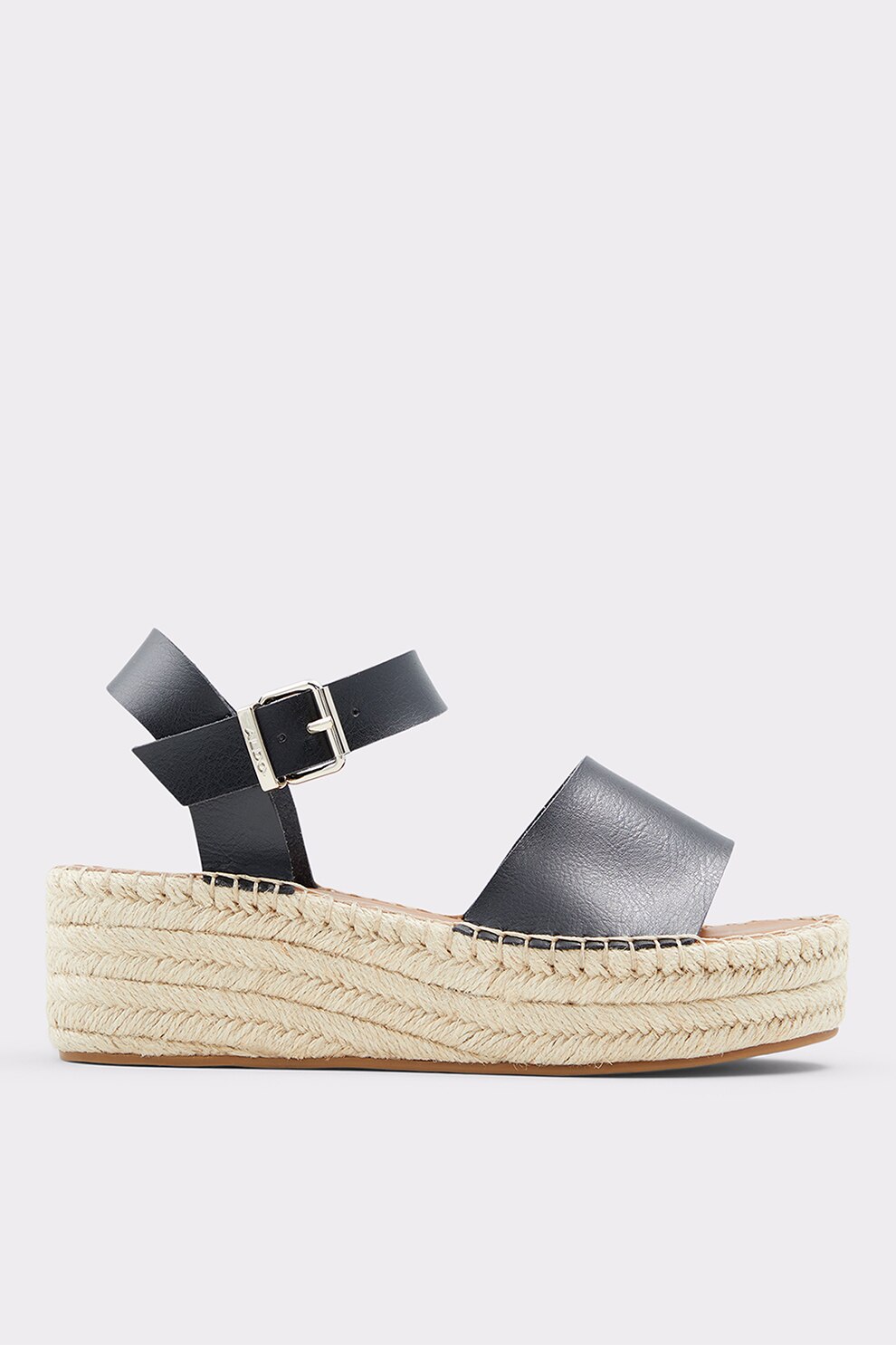 Aldo, Sandale wedge de piele ecologica Abearith