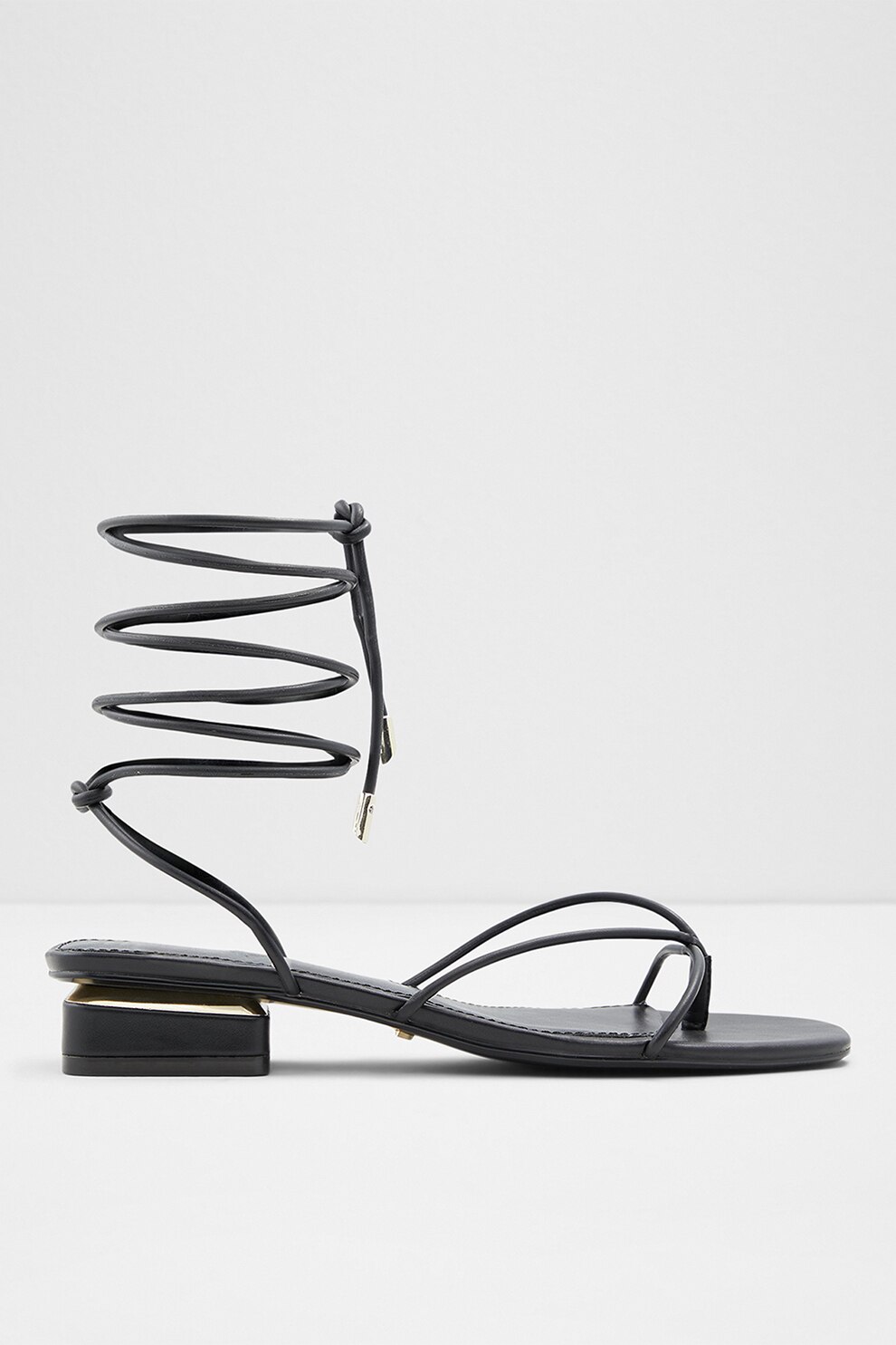 Aldo, Sandale de piele ecologica cu toc Giannaflex