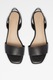 Aldo, Sandale slingback de piele Doredda, Negru, 7